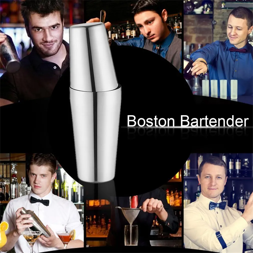 

600ML Stainless Steel Cocktail Boston Bar Shaker Wine Beverage Mixer Wine Shaker Cup Drink Mixer Barware Boston Bar Tool