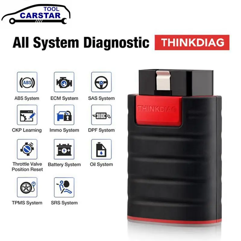 

ThinkDiag with one Free Model OBD2 Auto Code Reader Scanner 16 kinds of reset functions read&clear system fault codes