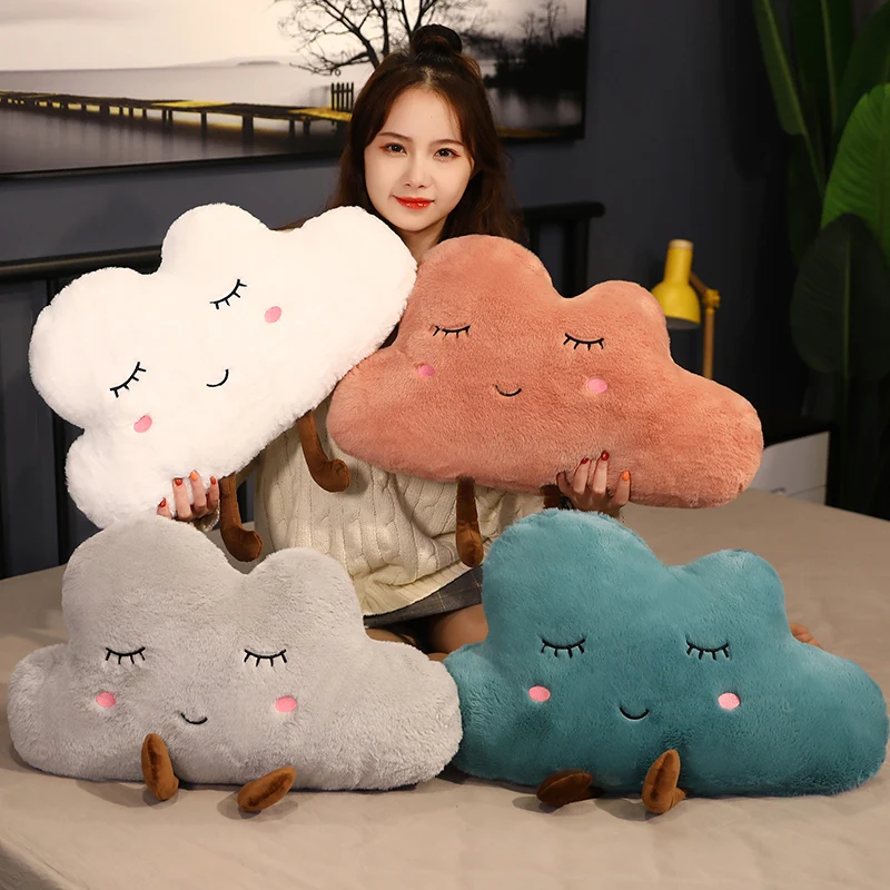 

Новое поступление Kawaii облако плюшевые подушки мягкие чехлы для телефонов с мультипликационным рисунком из игрушка-Облако Подушка для отды...