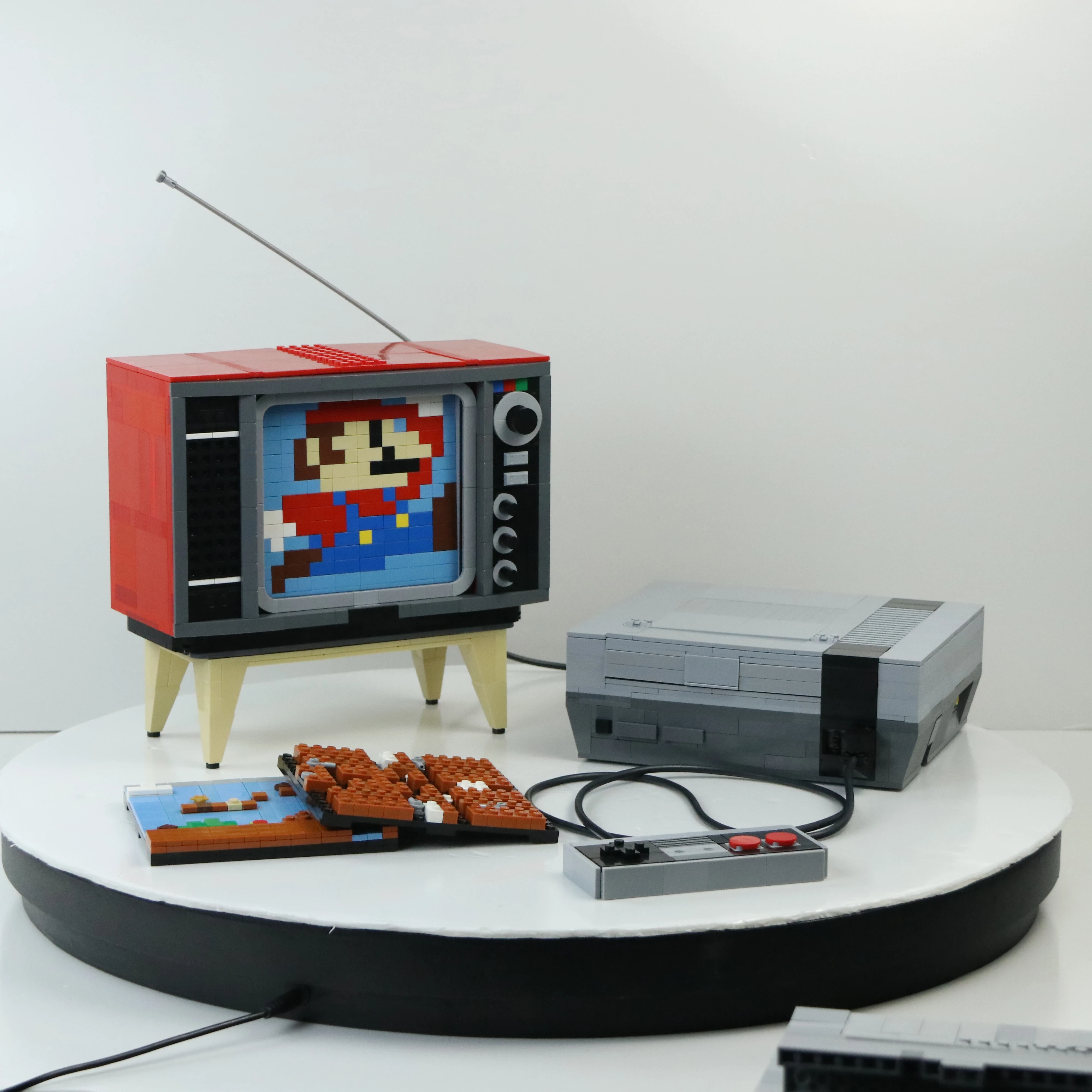 

MOC Video Game Console Building Bricks Classic game console Assemble And Build Particles Educational Toys for Boy Birthday Gift
