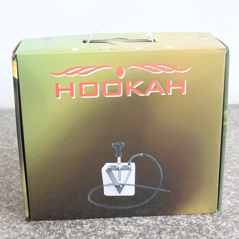 

Light package Arabian hookah product set real acrylic semi round pot hookah shisha
