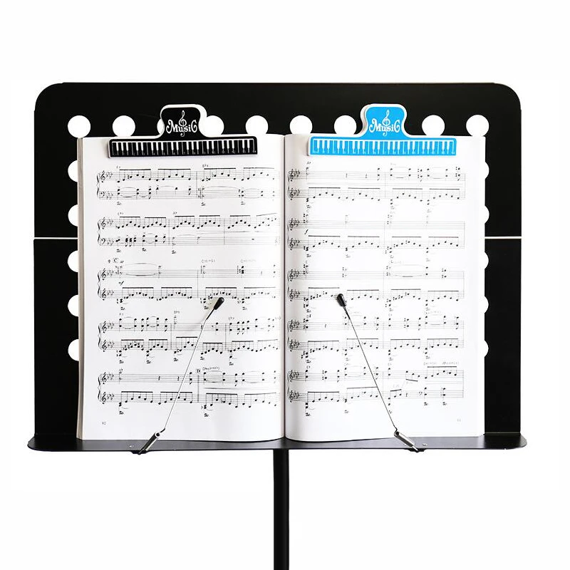 4 шт. 15 см пластмассовая музыкальная оценка фиксированные зажимы бумажный
