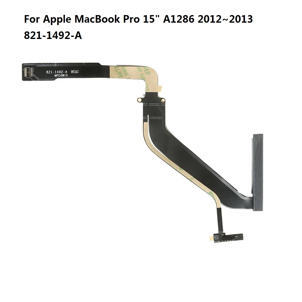 A1286 821-1492-A Для 10 шт./лот Apple MacBook Pro 13 ''A1278/15" A1286/1" A1297/Mac Mini A1347/Unibody 13" A1342 жесткий диск гибкий кабель HDD - Цвет: A1286 821-1492-A