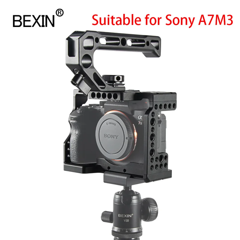 

Полноразмерный защитный чехол для фотосъемки с защитой от царапин подходит для камеры Sony A7M3/A7R3 с кроличьей клеткой и ручкой