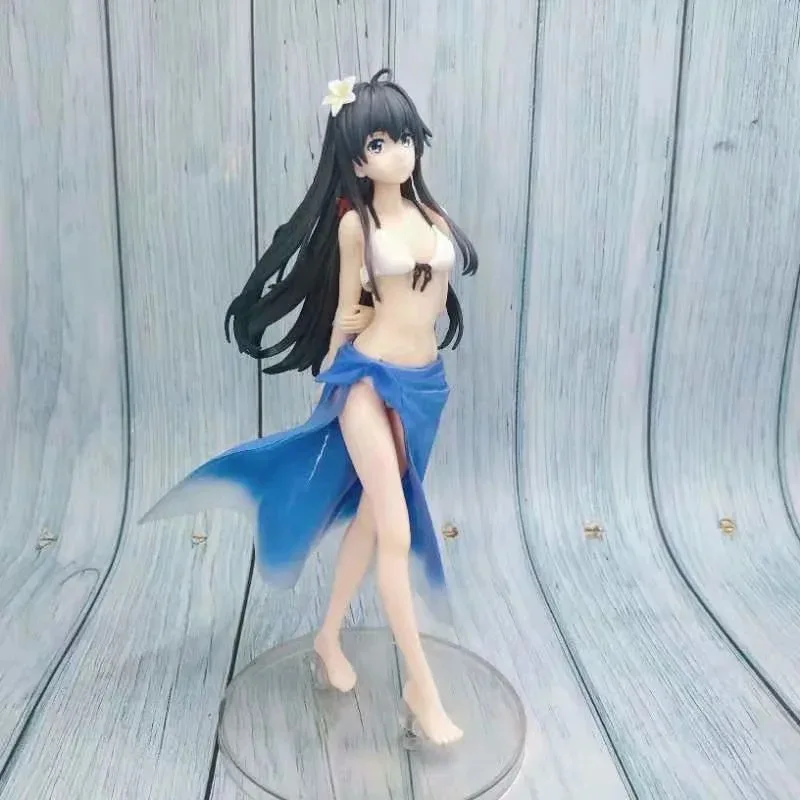 

19CM Anime My Youth Romance Story Really Has A Problem Yukinoshita Yukino Swimwear PVC Action Figure Collction Model Doll Toys
