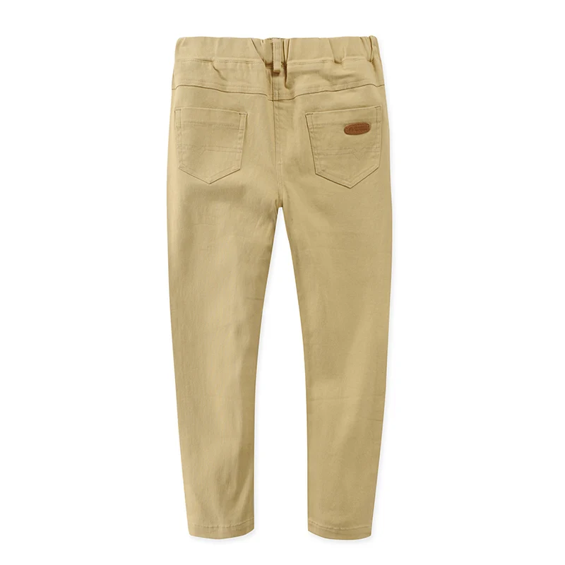 Новые детские брюки Классические повседневные хлопковые однотонные эластичные