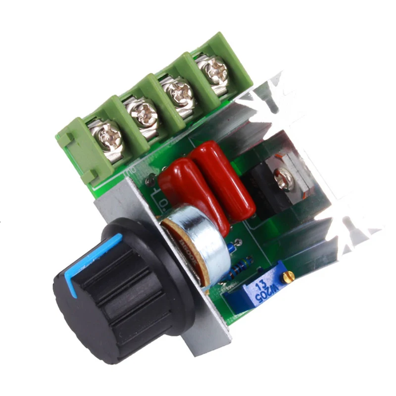 AC 50-220V 25A 2000W контроллер двигателя SCR мощный электронный модуль регулятора напряжения регулятор скорости двигателя