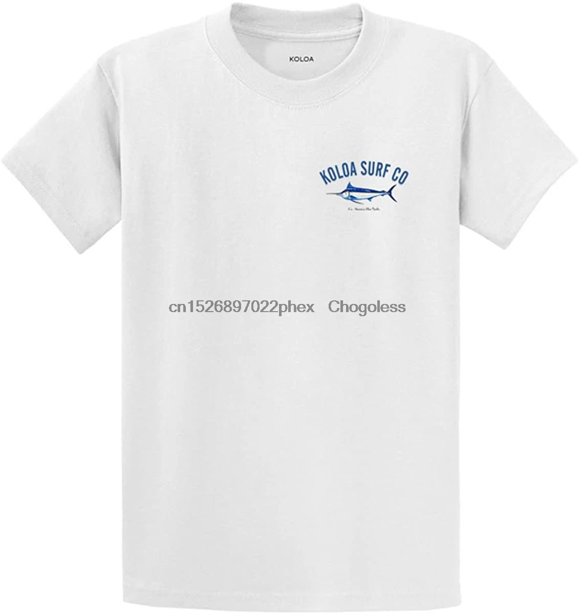 Koloa серфинг пользовательский Графический тяжелый хлопок футболки Стандартный