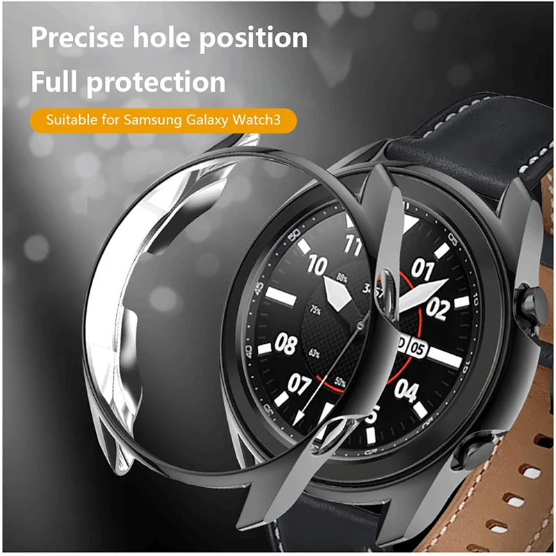 Protective Case  For Samsung Galaxy Watch 3 41mm 45mm Watch3 Soft TPU Protector Bumper Anti-scratch Cases Watch Accessories New