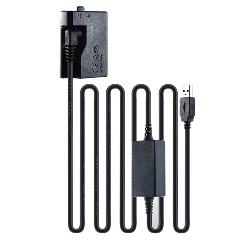 

E10-USB DC Coupler,LP-E10 Virtual Battery Power Adapter for Canon 1100D/1300D/4000D/for Kiss X50/for Rebel T3/T5/T6