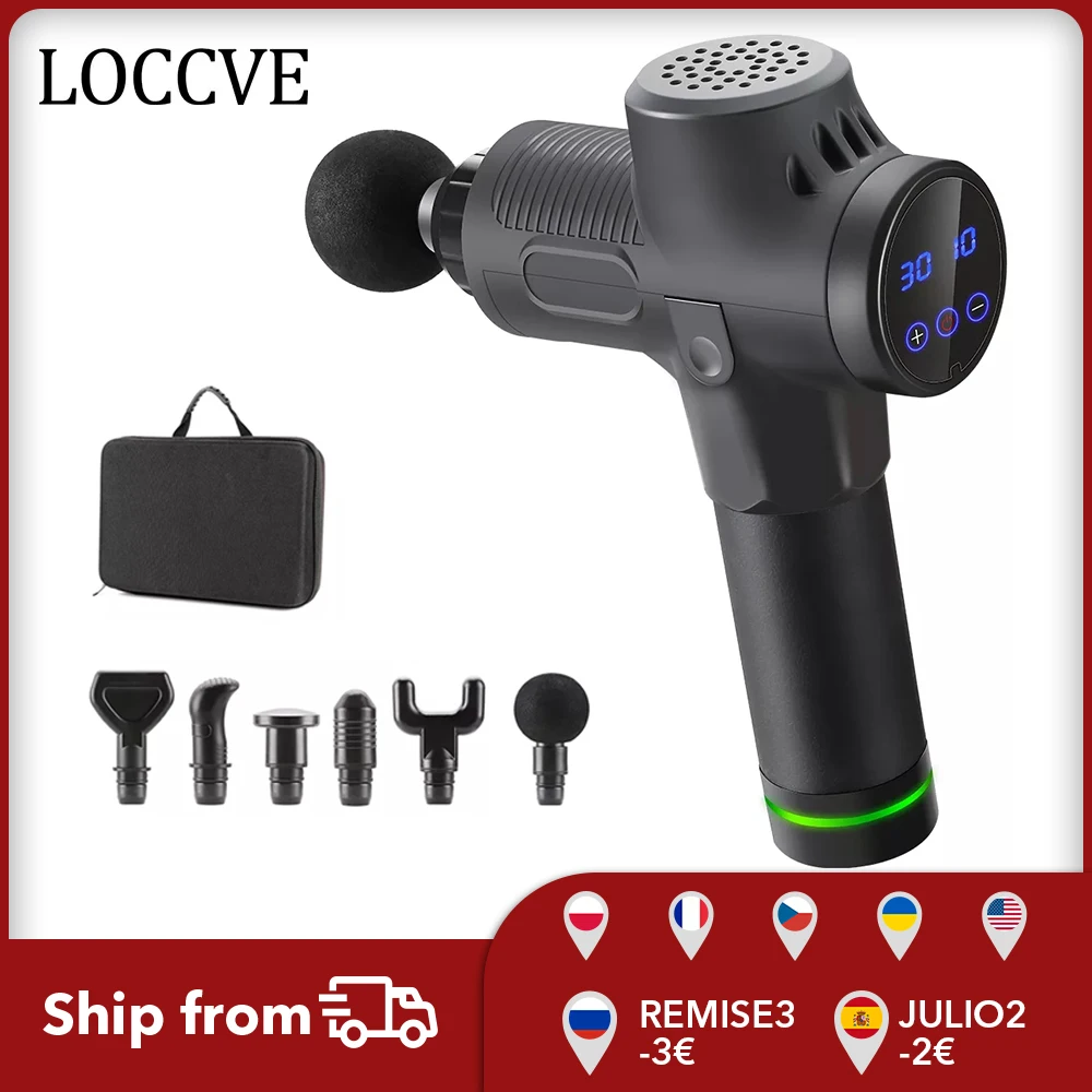 Высокочастотный массажный пистолет массажер для мышц расслабляющий