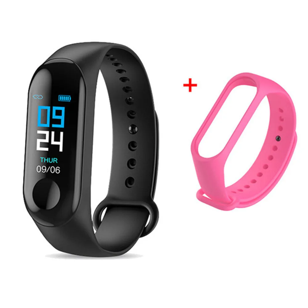 m3 smart watch bracelet band fitness tracker messages reminder color screen waterproof sport wristband for men women free global shipping