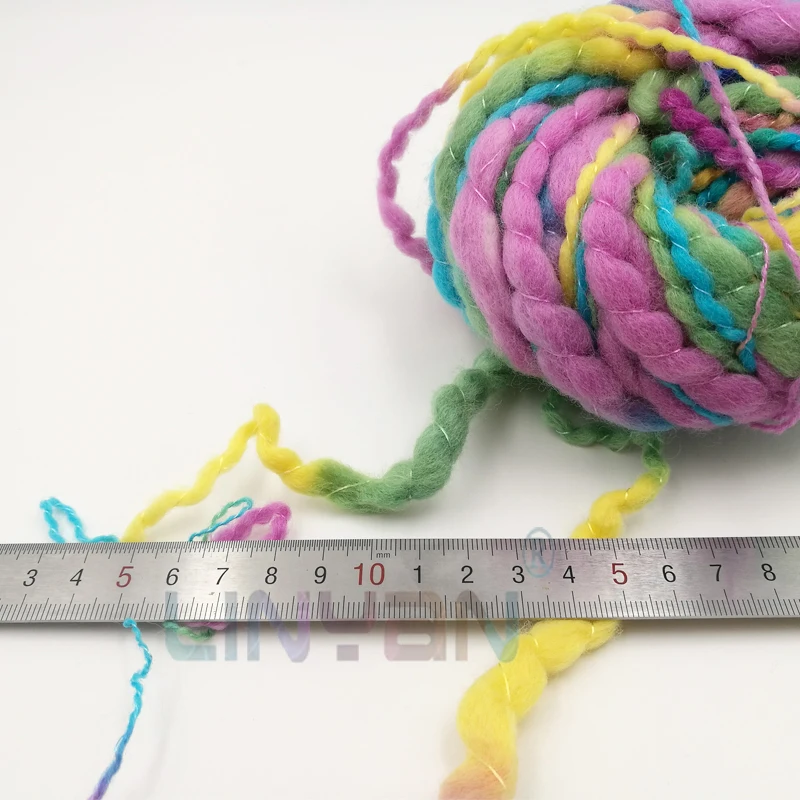 4 шт. * 50 г шерстяная пряжа blendey с космической краской художественная блестящая