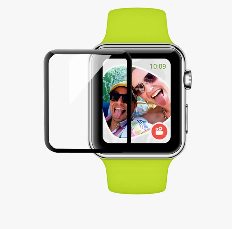 3D полноэкранная изогнутая пленка для Apple Watch 5 HD защитная из закаленного стекла