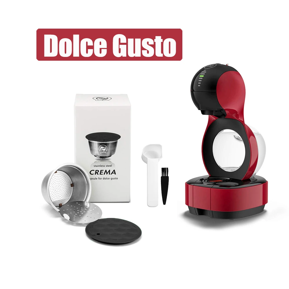 Многоразовая кофейная капсула из нержавеющей стали Crema для фильтра dolcegusto