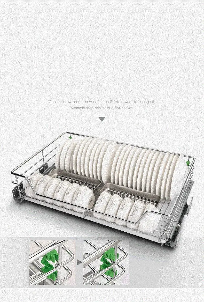 Сушилка Organizador Cocina Alacena Organizar органайзер и стеллаж для хранения из нержавеющей стали Cozinha кухонный шкаф корзина