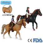 Имитация лошадей, гонок, фигурки животных, ферма, Райдер, экшн-фигурки, модель, искусственная кукла, подарок для детей