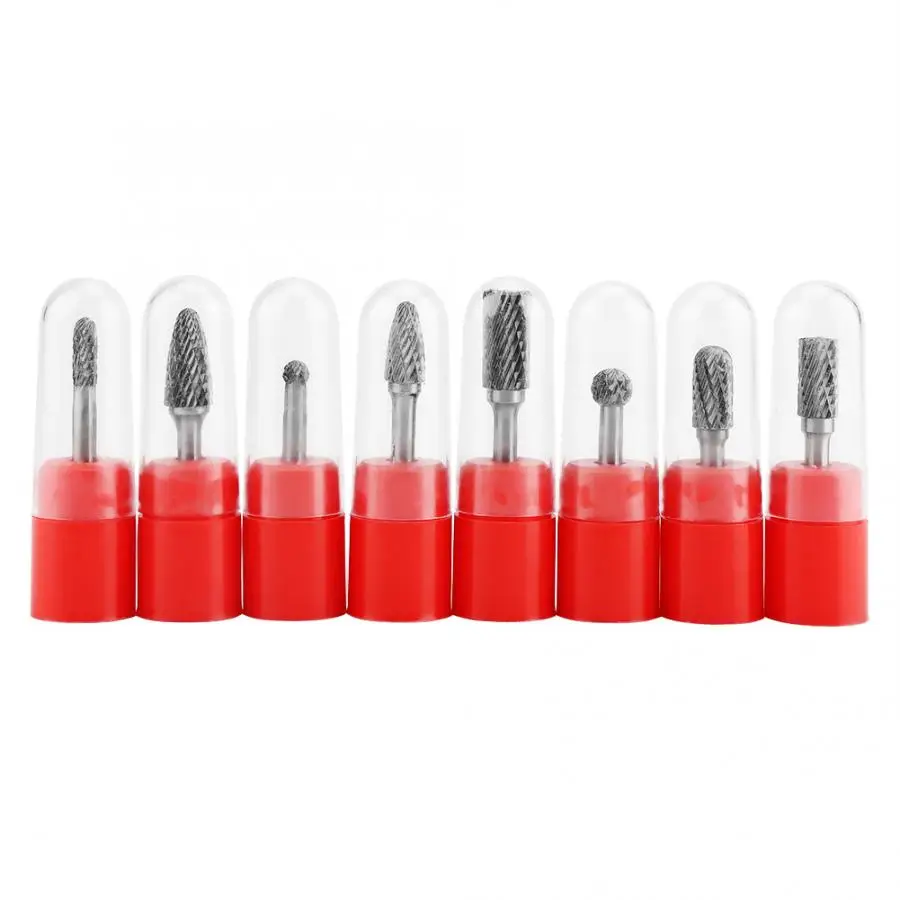 Набор файлов 8 шт. двойной резки вольфрамовой стали карбида заусенцев штамповки