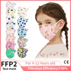 Детская маска ffp2mask KN95 Mascarilla Infantil 4-слойная Защитная fpp2 Утвержденная маска дышащая маска для рта и лица Детские маски FPP2