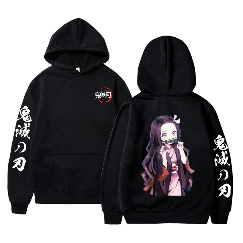 

Men Hoodie Demon Slayer Anime Hoodie Pullovers Tops Long Sleeve Casual Fashion Cloth