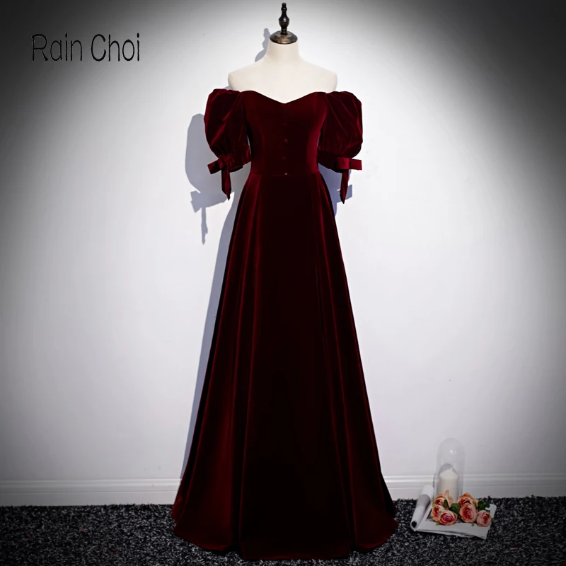 

Half Sleeves Evening Dresses 2021 Formal Prom Party Gowns Long Evening Dresses
