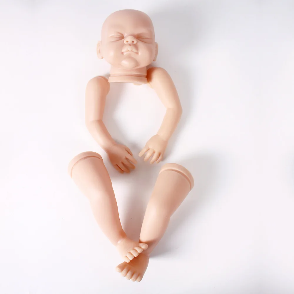 DK-50 22 дюймов реалистичный Reborn Baby DIY модель комплект с незавершенным телом пустой Unpaint кукла наборы Мягкая силиконовая кукла-младенец комплект