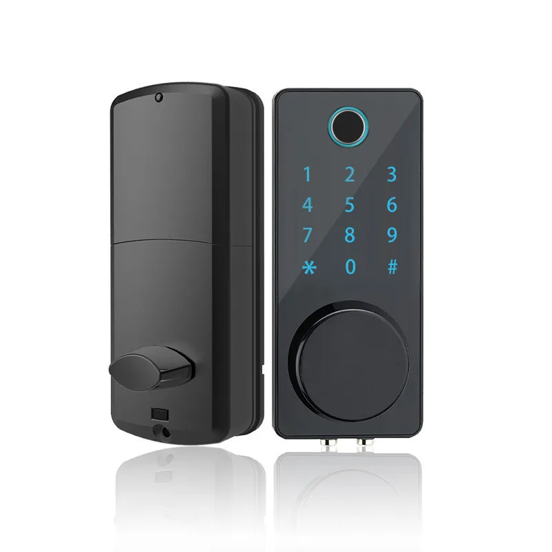 Дверной замок tuya smart home электронный Wi Fi биометрический с отпечатком