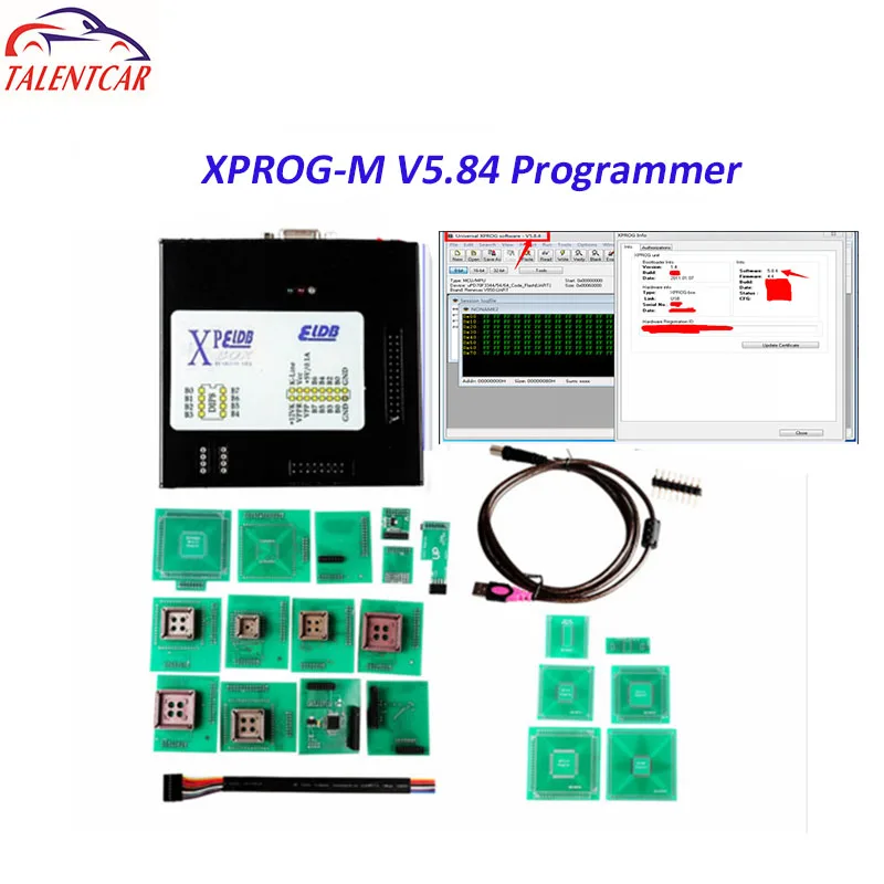Новый программатор Arival XPROG 5 84 черный металлический ящик M V5.84 ECU Программатор