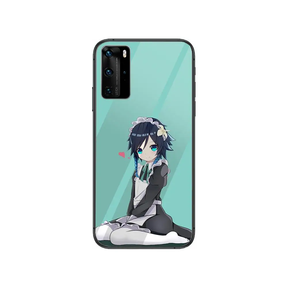 

genshin impact Phone Case For Huawei P 40 30 20 10 9 8 Lite E Pro Plus Black Etui Coque Painting Hoesjes comic fas