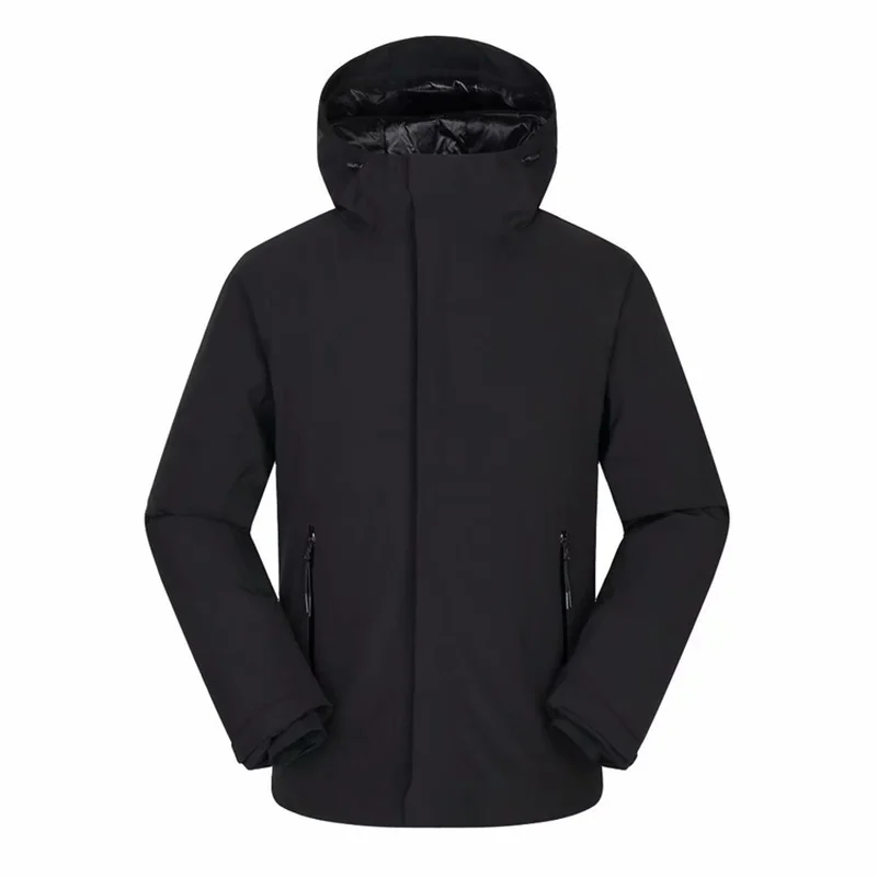 Новинка 2020 Зимняя Толстая теплая куртка на утином пуху мужская верхняя одежда