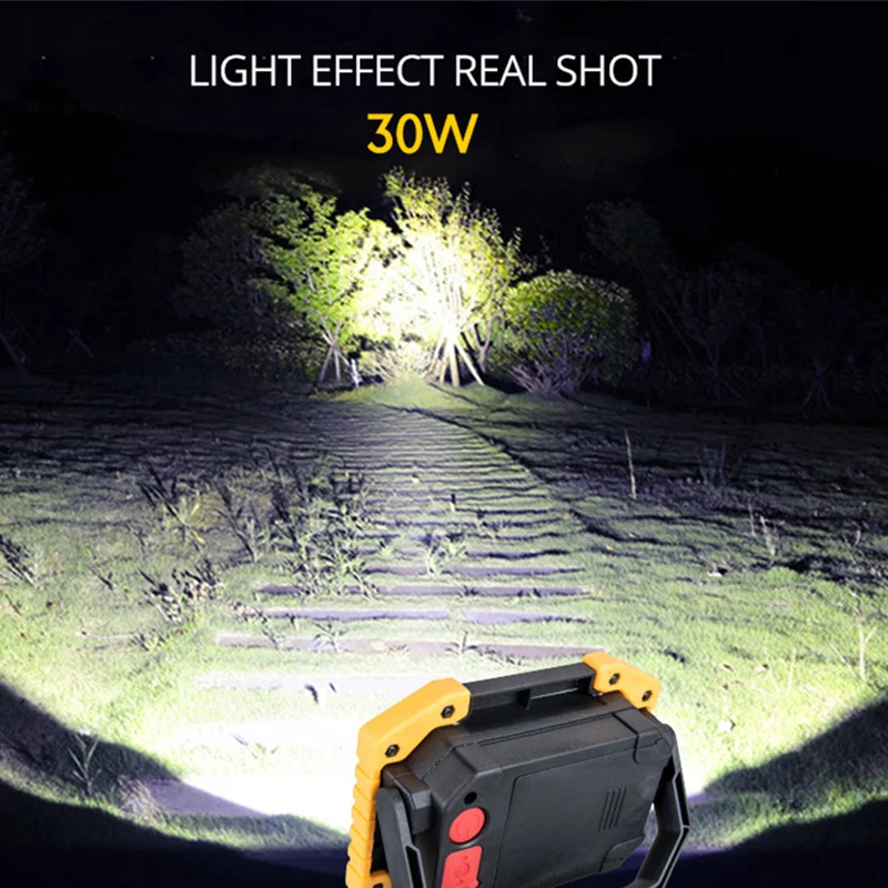

Hot LED Work Light Rechargeable Emergency Flood Lamp for Camping Travel Outdoor MVI-ing