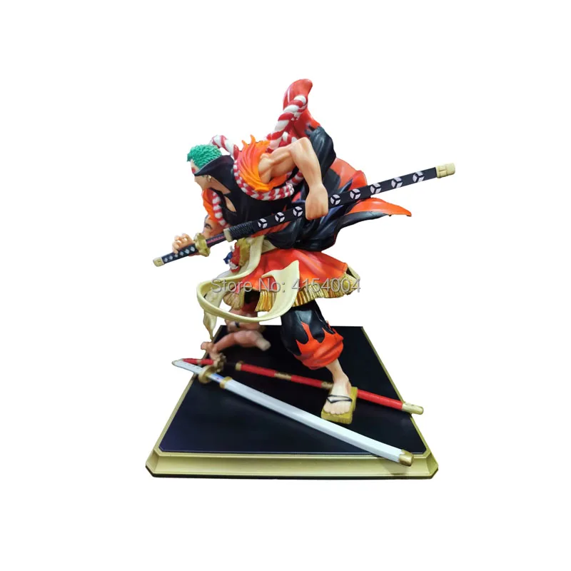Аниме One Piece GK Roronoa Zoro Kabuki 24 см ПВХ фигурка Коллекционная модель Игрушечная