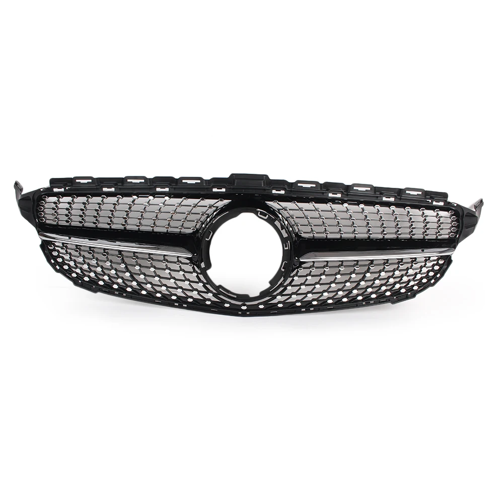 

New Diamond Car Styling Front Bumper Mesh Grille For Mercedes Benz W205 C-Class C200 C250 C300 C350 2019