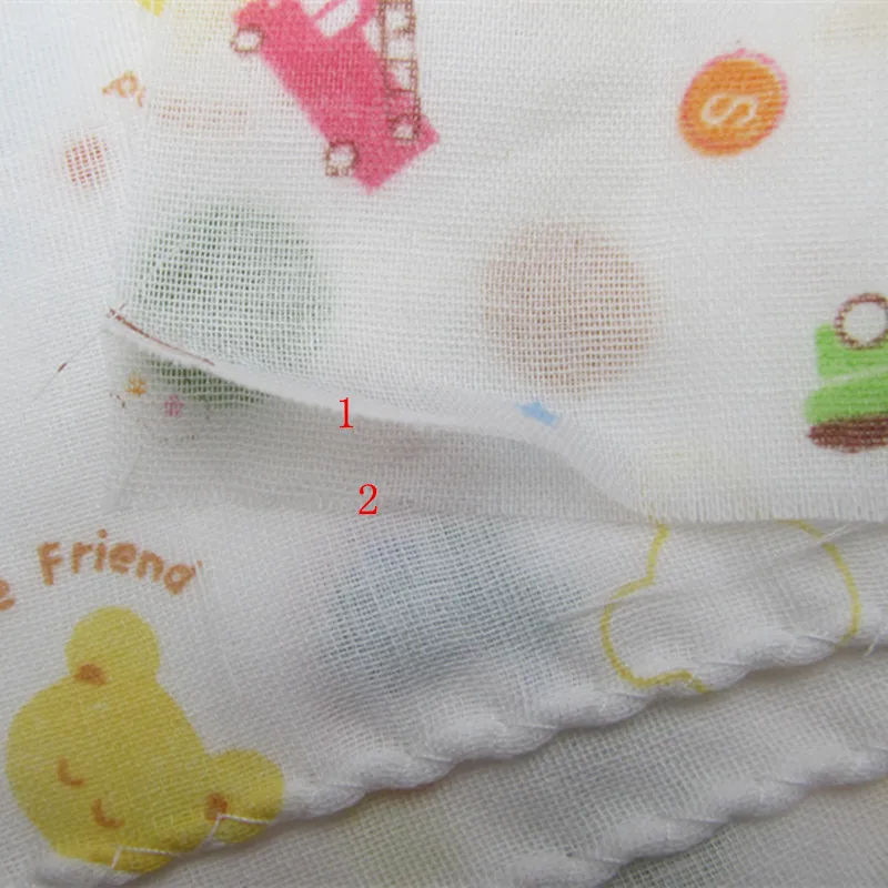

5Pcs/Lot Baby Towel Handkerchief Square Cotton Gauze Cartoon Bath Towel Kids Newborn Baby Wash Face Bathing Feeding Bibs 25x25cm
