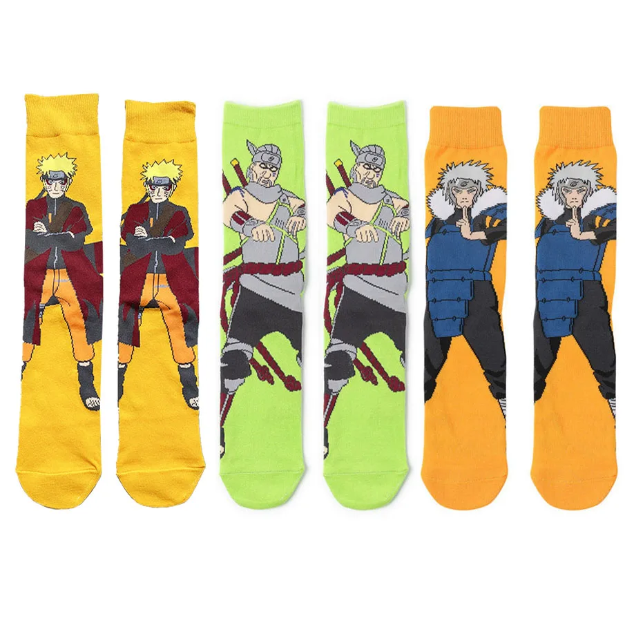 

Bandai Anime Naruto Killer Bee Men's Sock Japanese Western Animation Socks Over 300 Colors Wholesale Dropshipping