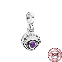 original 925 sterling silver charm shining eye pendant fit pandora women bracelet necklace diy jewelry