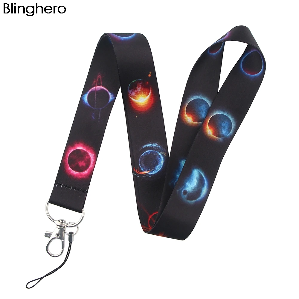 Шнурок BH1216 Blinghero с изображением мультфильма Луны ключей ID-карт держатель для