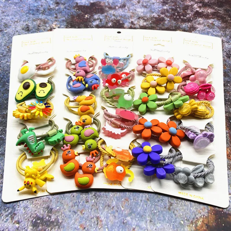 Заколки для волос девочек милые заколки с мультяшными животными и фруктами