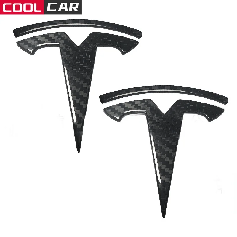 

4 шт., эмблема из углеродного волокна для Tesla Model 3
