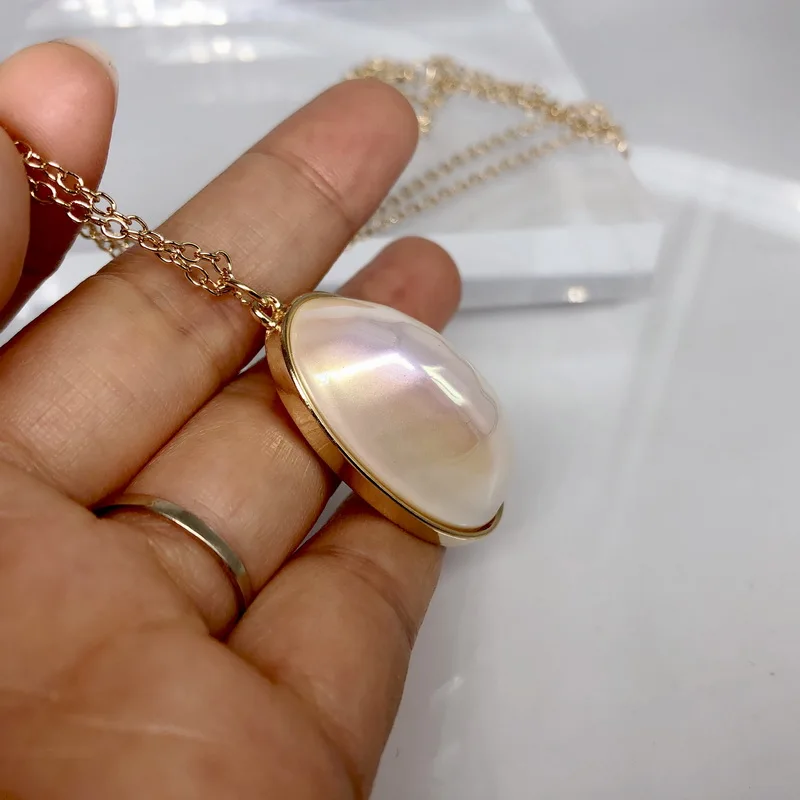 F. J4Z новые классические серьги-гвоздики с большим жемчугом для женщин модные