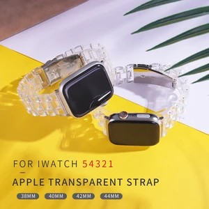 Ремешок спортивный из мягкого силикона для Apple Watch SE 7 Series 44 мм 40 мм, резиновый браслет для смарт-часов iWatch 654321 42 мм 38 мм