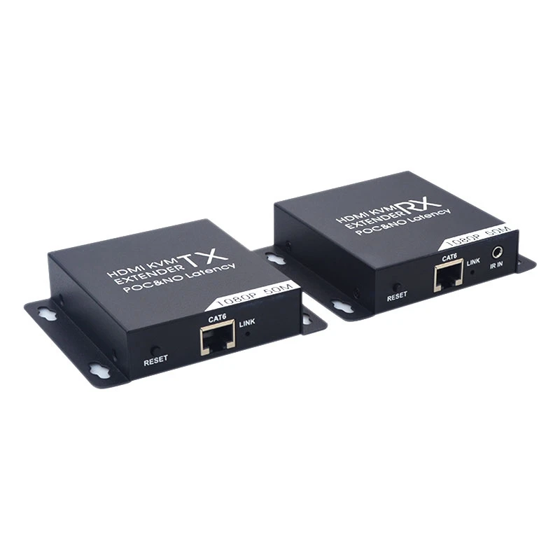 Удлинитель KVM HDMI 50 м HD 1080P CAT6 CAT6A CAT7 TX и RX ИК пульт дистанционного управления