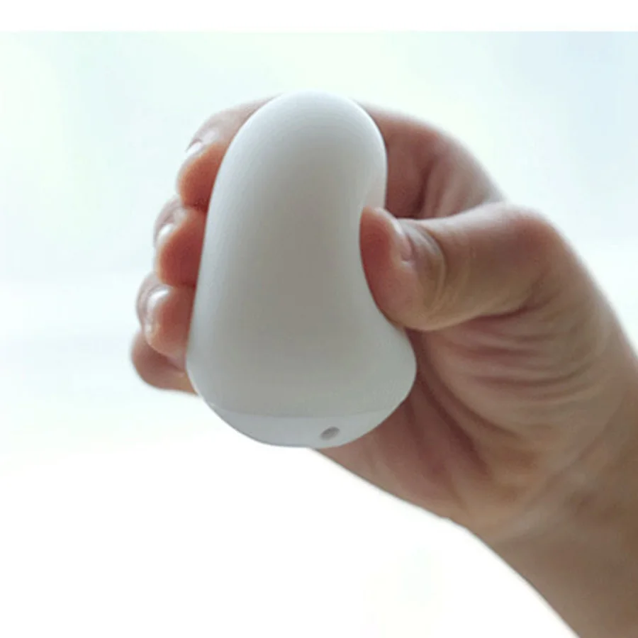 

Happy egg bird egg vibration dynamic response light LED colorful color change belt charging base night lightA361