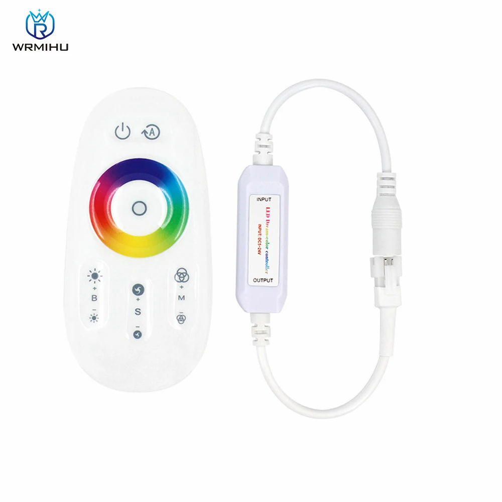 DC 5-24V 2.4G Wireless Full Touch Mini Symphony Cntroller RF Remote Control For LED Strip Light