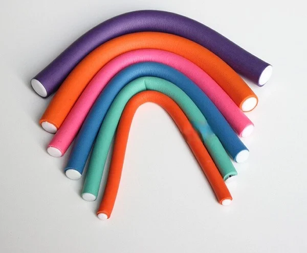 

10pcs Flexible Hair Curling Rod Hair Curler Makers Soft Foam Bendy Twist Curls Flexi DIY Rollers Styling tools