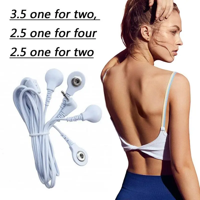 

Physiotherapy Instrument Wire Button Type Wire Massage Instrument Patch Connection Line Massager Accessories Electrode Wire