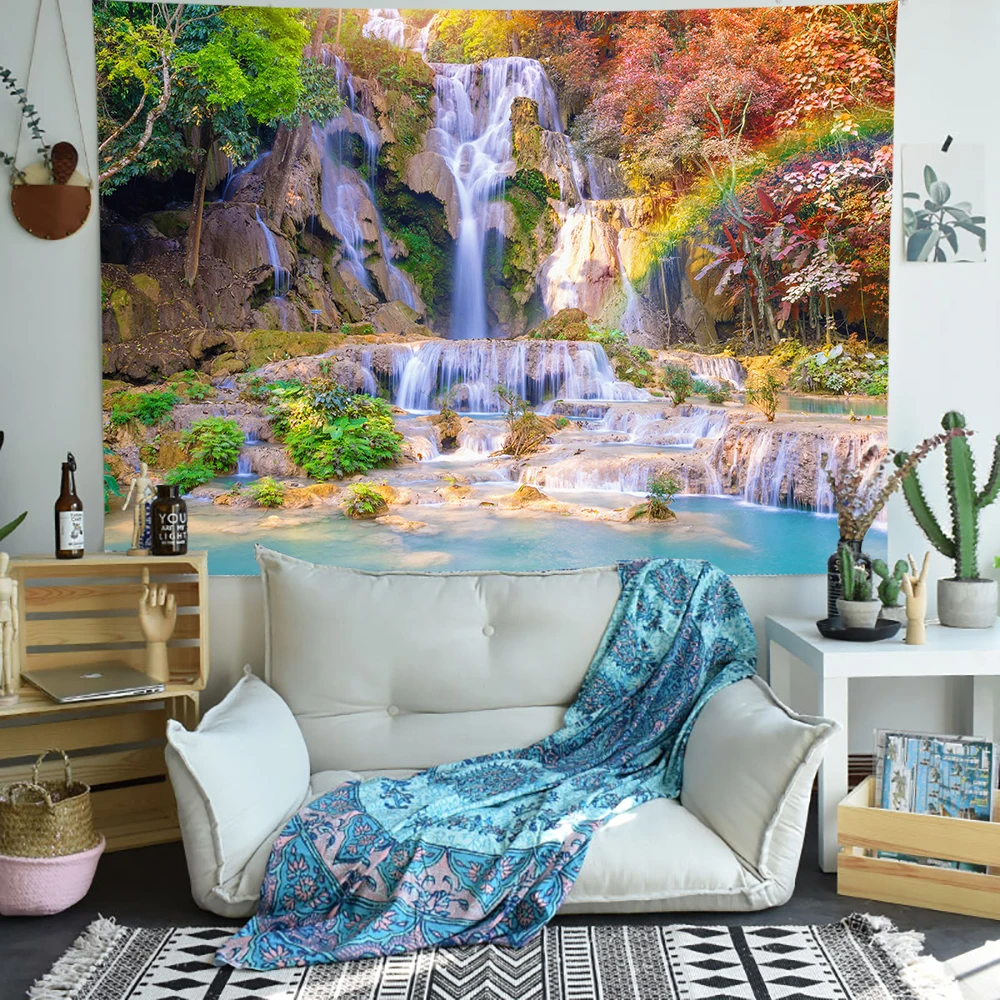 Simsant мультфильм кино запутанный гобелен волшебный лес эльф настенный для