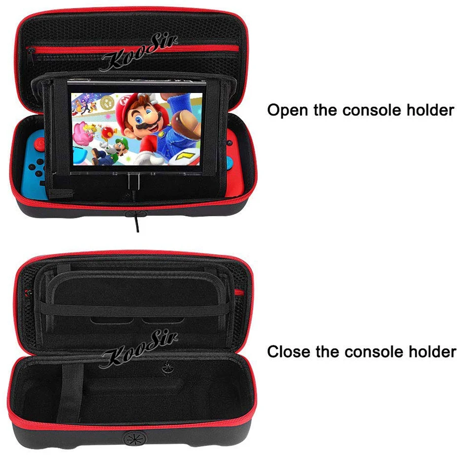 Большая сумка для хранения аксессуаров Nintendo Switch чехол переноски + 4 колпачка Joycon