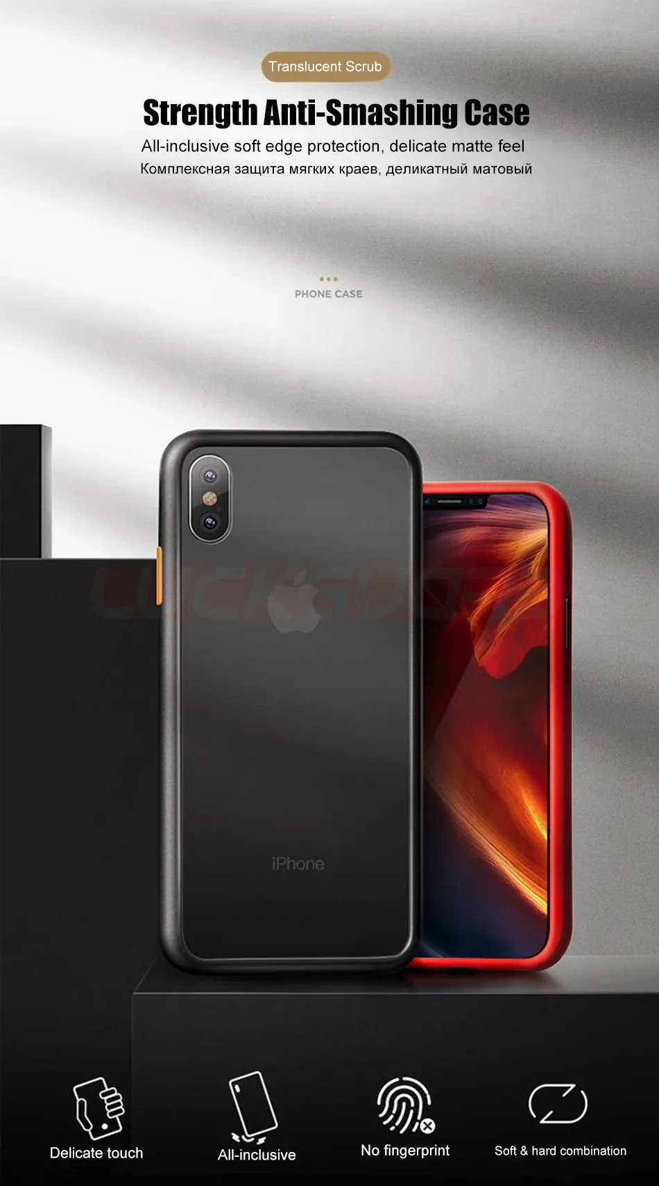 Противоударный силиконовый чехол-бампер для iPhone 11 Pro Xs Max Xr X, прозрачный 360 матовый защитный чехол для iPhone 7 8 Plus, Fundas