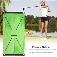 golf swing mat swing detection batting training golf swing path crystal super soft golf swing training pad with fixed nail